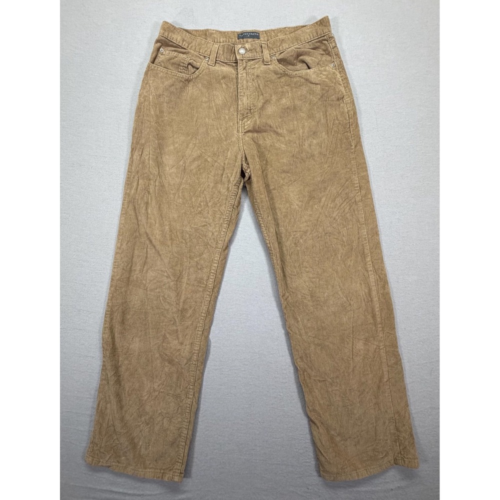 Saddlebred Corduroy Pants Mens 34x30 Good Tan Classic Fit Straight Leg